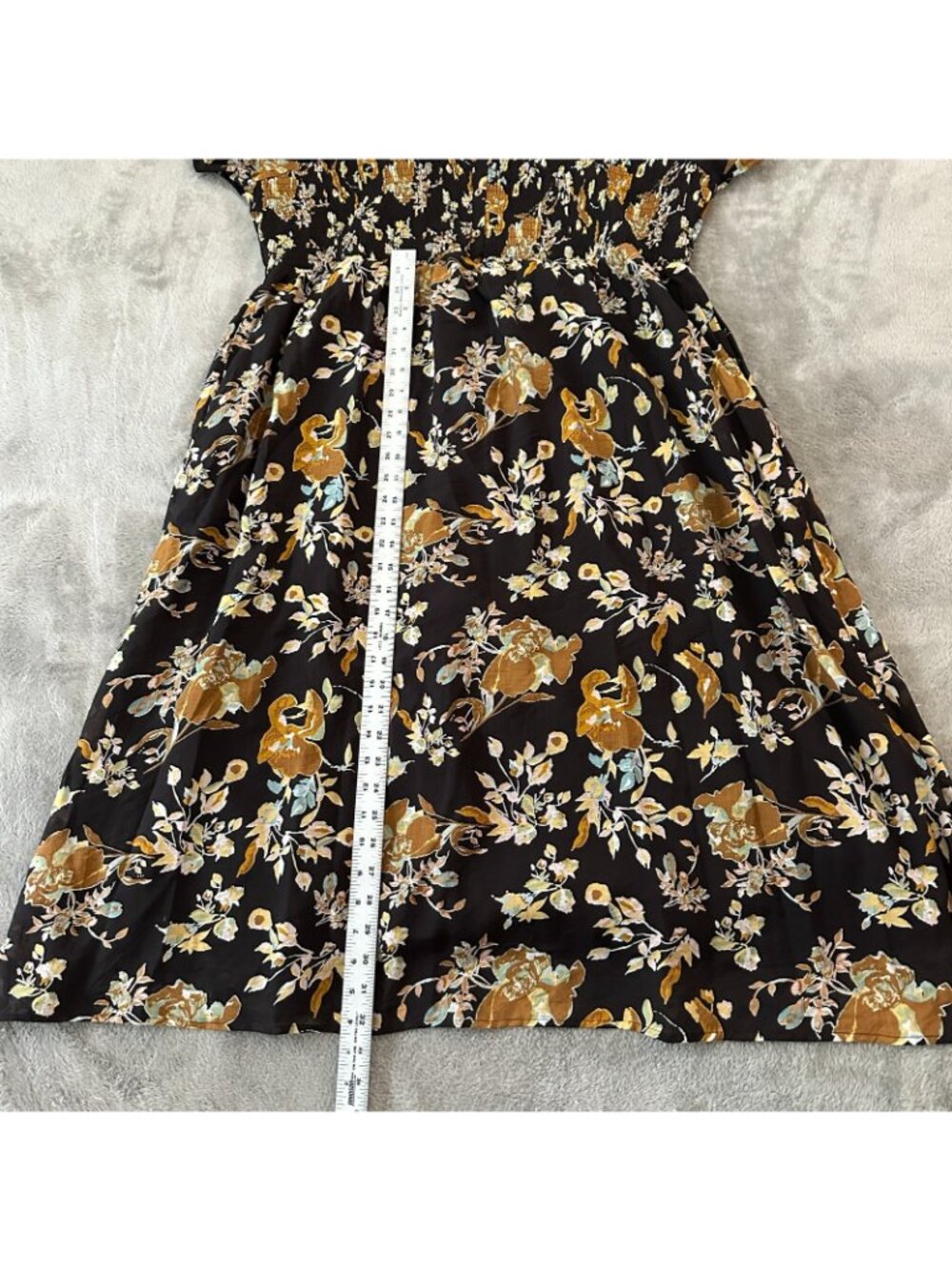 NWT Baltic Born Hathaway Black Floral Midi Dress Women's size 3X 3XL - Picture 7 of 8